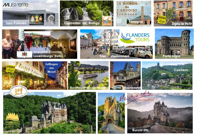 FR-LUX-MOSEL -  - Drielandenreis  Frankrijk - Luxemburg - Duitse moezel